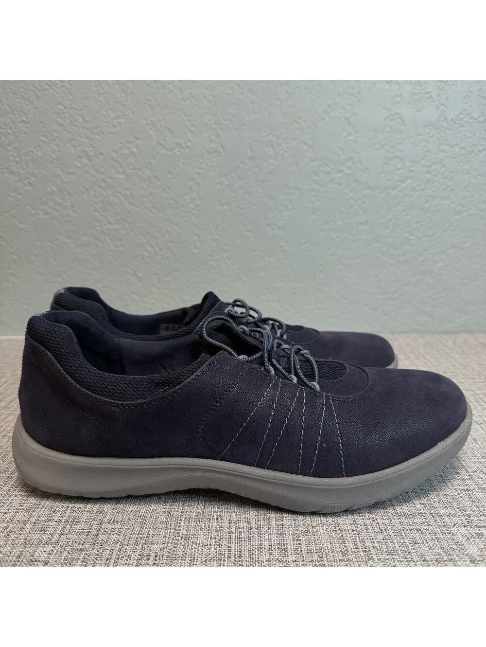 Clarks Shoes Women Sz 11 M Navy Blue Adella Stroll 28504 Lace Up Sneaker